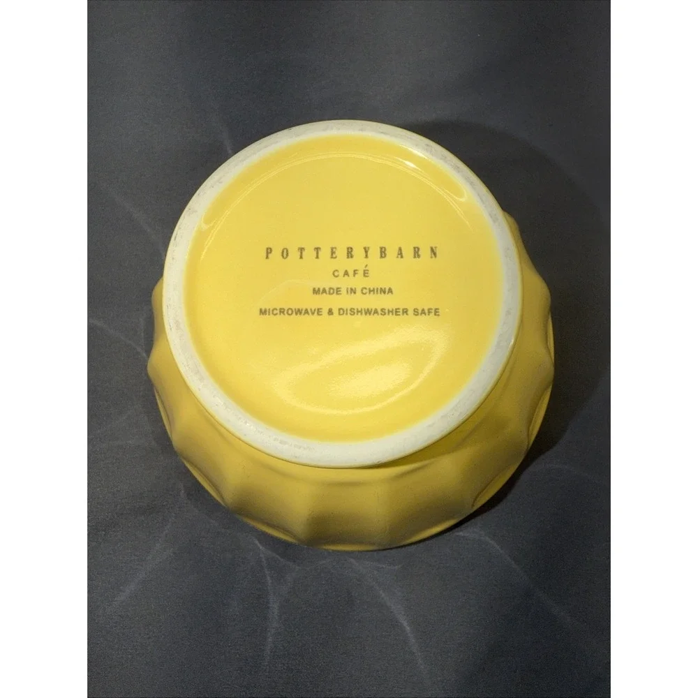 Pottery Barn Cafe Ice Cream/Cereal Bowl Yellow Small 5.5